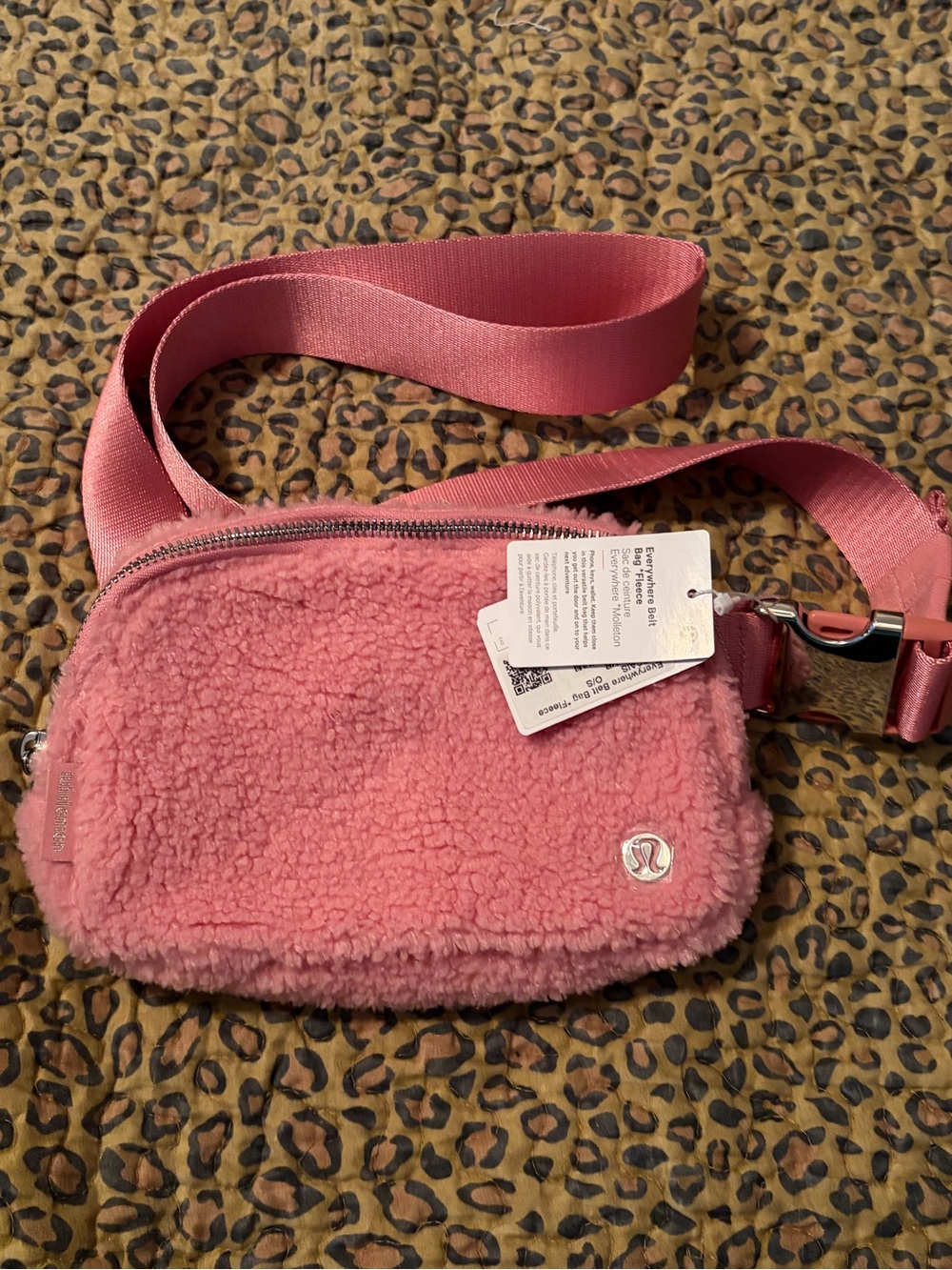 NWT Lululemon Everywhere Belt Bag 1L *Fleece - Pink Tide / Silver (PKTD/SLVR)